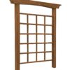 Vita Mezza 60.5-in W x 82-in H Golden Brown Cedar Zen Garden Trellis For Climbing Plants For Cucumbers For Roses For Tomatoes