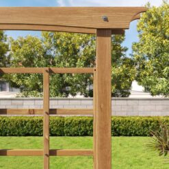 Vita Mezza 60.5-in W x 82-in H Golden Brown Cedar Zen Garden Trellis For Climbing Plants For Cucumbers For Roses For Tomatoes