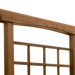Vita Mezza 60.5-in W x 82-in H Golden Brown Cedar Zen Garden Trellis For Climbing Plants For Cucumbers For Roses For Tomatoes