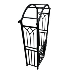 Oakland Living 4.92-ft W x 7.15-ft H Arched Black Extruded aluminum Garden Arbor