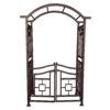 Oakland Living 4.92-ft W x 7.15-ft H Arched Bronze Extruded aluminum Garden Arbor