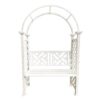 Oakland Living 4.27-ft W x 6.82-ft H Arched White Extruded aluminum Garden Arbor