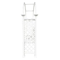 Oakland Living 4.27-ft W x 6.82-ft H Arched White Extruded aluminum Garden Arbor