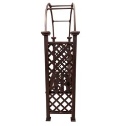 Oakland Living 4.27-ft W x 6.82-ft H Arched Bronze Extruded aluminum Garden Arbor