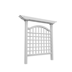 Vita Classic 60.25-in W x 82-in H White Vinyl Traditional Garden Trellis For Climbing Plants For Cucumbers For Roses