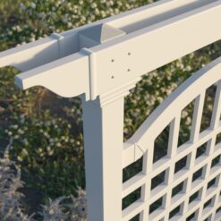 Vita Classic 60.25-in W x 82-in H White Vinyl Traditional Garden Trellis For Climbing Plants For Cucumbers For Roses