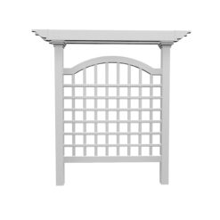 Vita Classic 60.25-in W x 82-in H White Vinyl Traditional Garden Trellis For Climbing Plants For Cucumbers For Roses