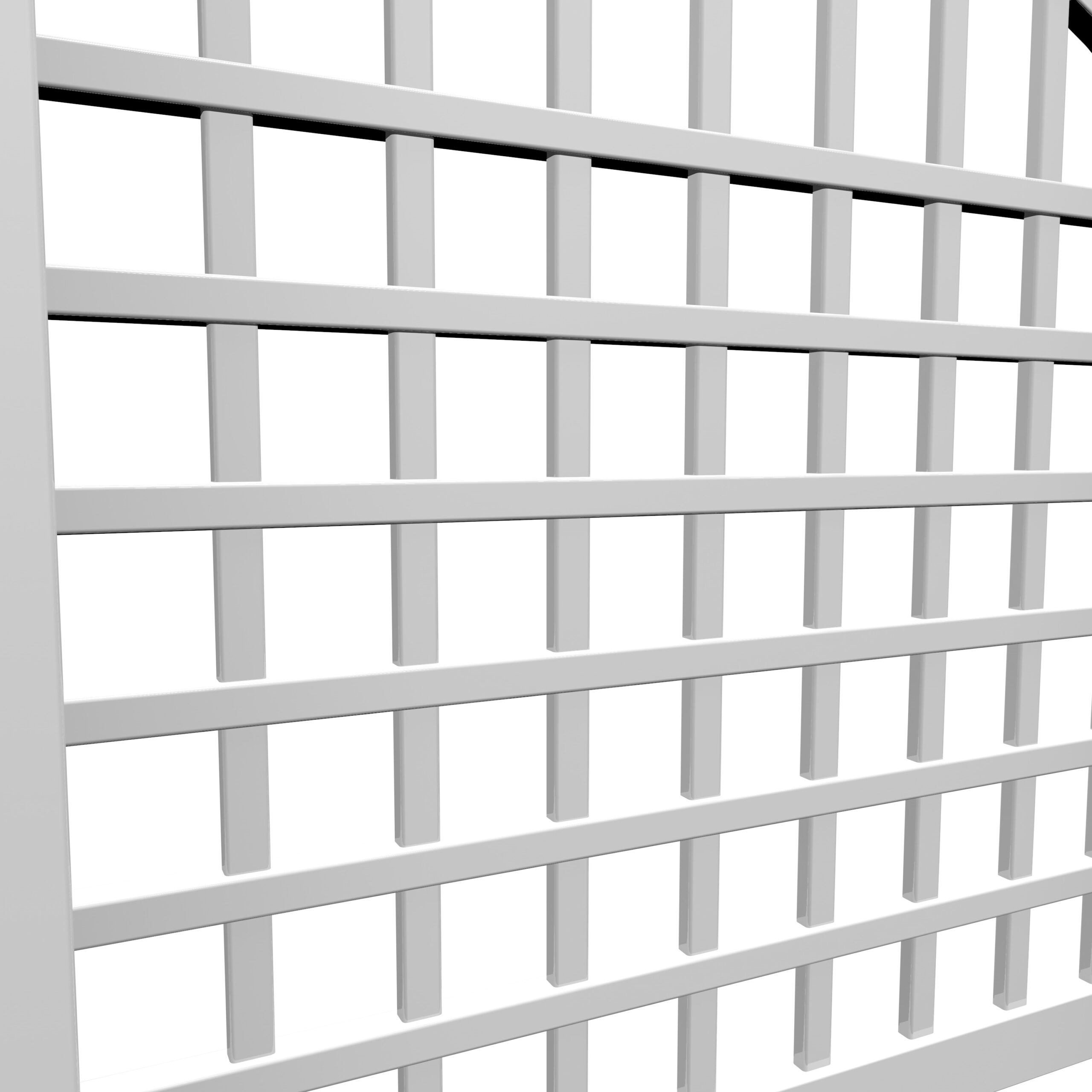 Vita Classic 60.25-in W x 82-in H White Vinyl Traditional Garden Trellis For Climbing Plants For Cucumbers For Roses