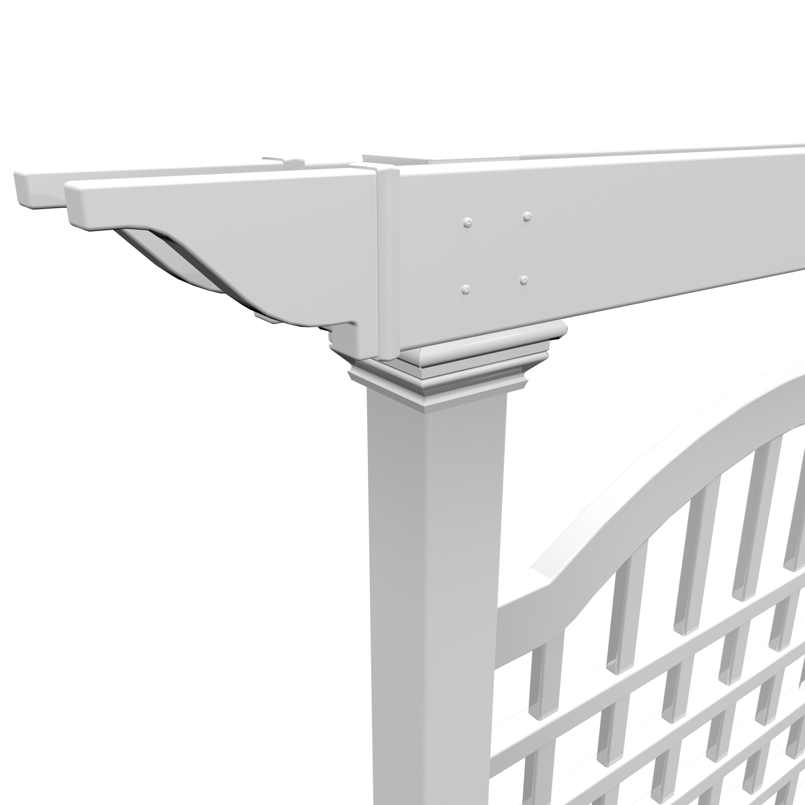 Vita Classic 60.25-in W x 82-in H White Vinyl Traditional Garden Trellis For Climbing Plants For Cucumbers For Roses