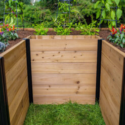 Vita 60.5-cu ft 72-in W x 72-in L x 22-in H Golden Brown Cedar Raised Garden Bed