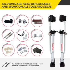 ToolPro 24-Inches to 40-Inches Aluminum Drywall stilts