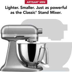 KitchenAid Artisan Mini 3.5 Quart Tilt-Head Stand Mixer - KSM3316X - Contour Silver