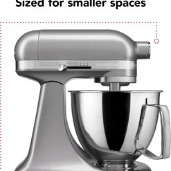 KitchenAid Artisan Mini 3.5 Quart Tilt-Head Stand Mixer - KSM3316X - Contour Silver