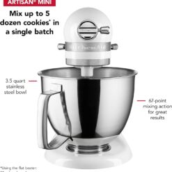 KitchenAid Artisan Mini 3.5 Quart Tilt-Head Stand Mixer - KSM3316X - White