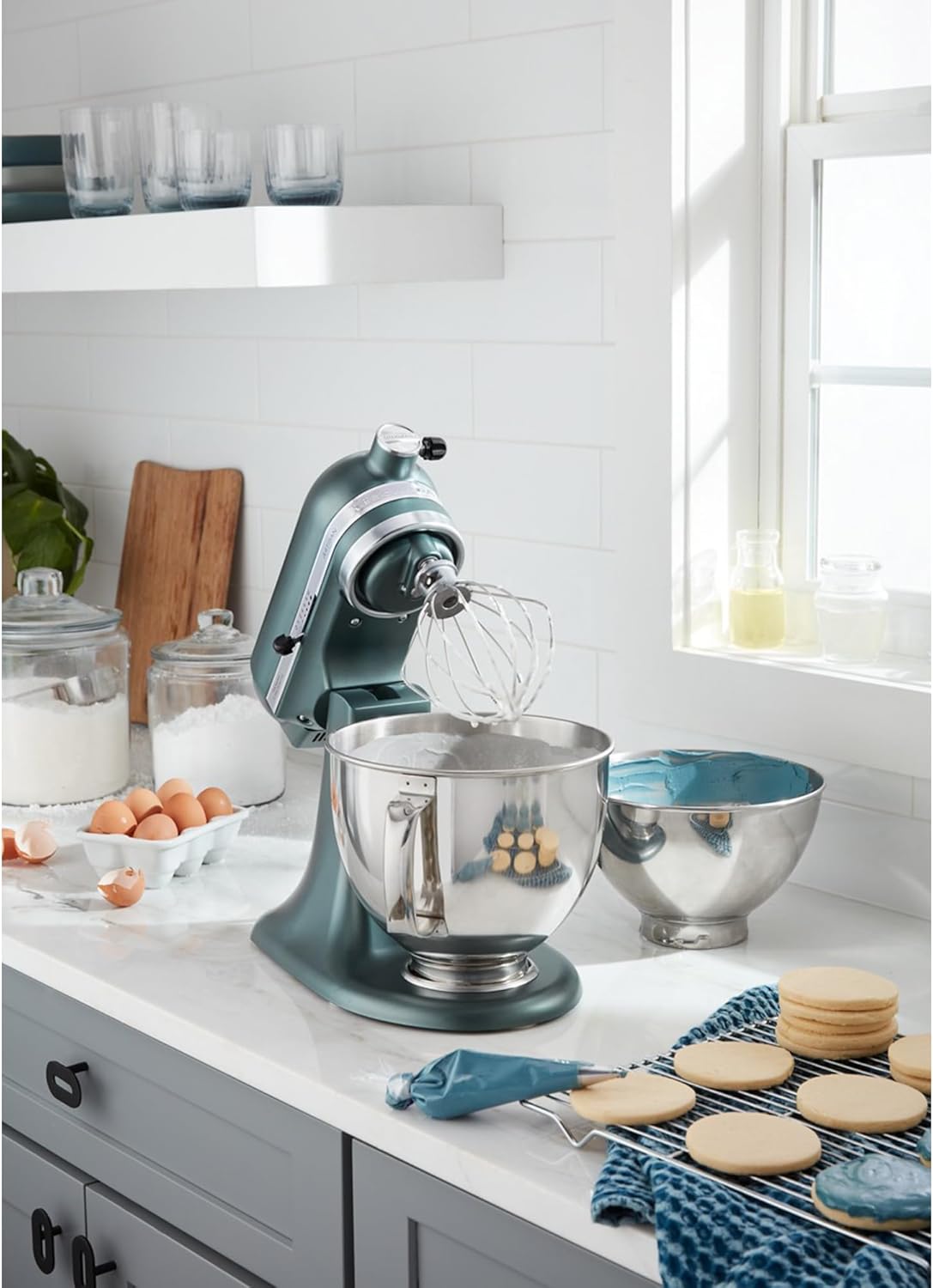 KitchenAid Artisan Series 5 Quart Tilt Head Stand Mixer, KSM150PS, Juniper