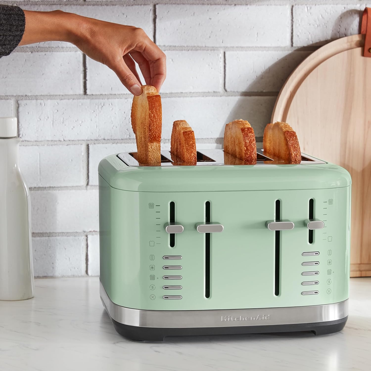 KitchenAid 4 Slice Toaster, KMT4109PT, Pistachio