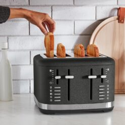 KitchenAid 4 Slice Toaster, KMT4109BK, Cast Iron Black