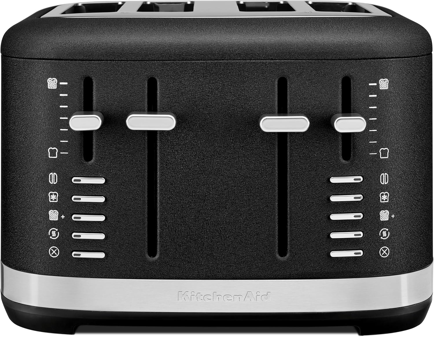 KitchenAid 4 Slice Toaster, KMT4109BK, Cast Iron Black