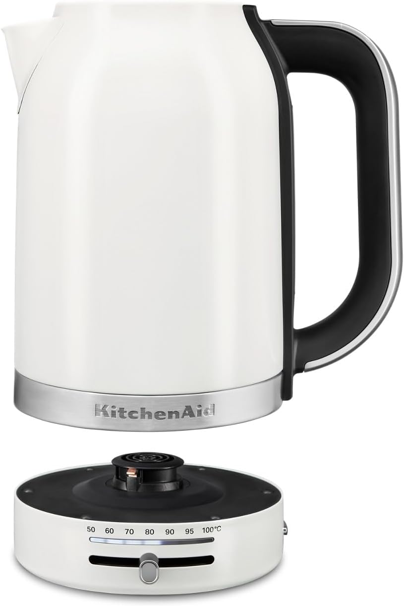 KitchenAid 1.7L Electric Kettle w/Temp Control KEK1701, Porcelain White