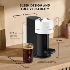 Nespresso Vertuo Next Coffee and Espresso Maker by De'Longhi, White