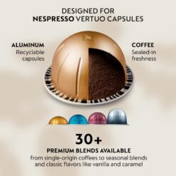 Nespresso Vertuo Pop+ Coffee and Espresso Machine by De'Longhi, Liquorice Black