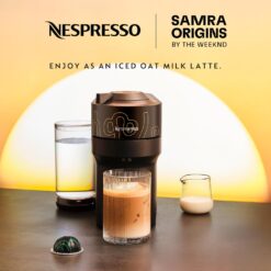 Nespresso Vertuo Pop+ Coffee and Espresso Maker by De'Longhi, Samra Origins by The Weeknd Vertuo Buna Yellow