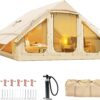 Esazn Inflatable Camping Tents Polyester 6 -Person Tent