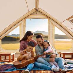 Esazn Inflatable Camping Tents Polyester 6 -Person Tent