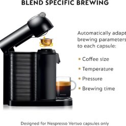 Nespresso Vertuo Coffee and Espresso Maker by Breville, Black