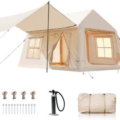 Esazn 8-10 People Inflatable Camping Tents Polyester 8 -Person Tent
