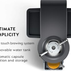 Nespresso Vertuo Coffee and Espresso Machine by De'Longhi with Milk Frother, 1000 Milliliters, Graphite Metal