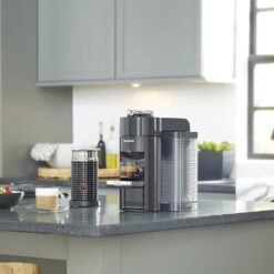 Nespresso Vertuo Coffee and Espresso Maker by De'Longhi, Piano Black with Aeroccino Milk Frother