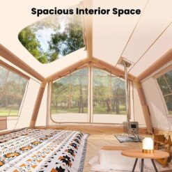 Esazn 4-6 People Inflatable Camping Tents Polyester 6 -Person Tent