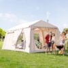 Esazn 6-8 People Inflatable Camping Tents Polyester 6 -Person Tent