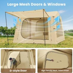 Esazn Truck Tent Polyester 6 -Person Screen tent
