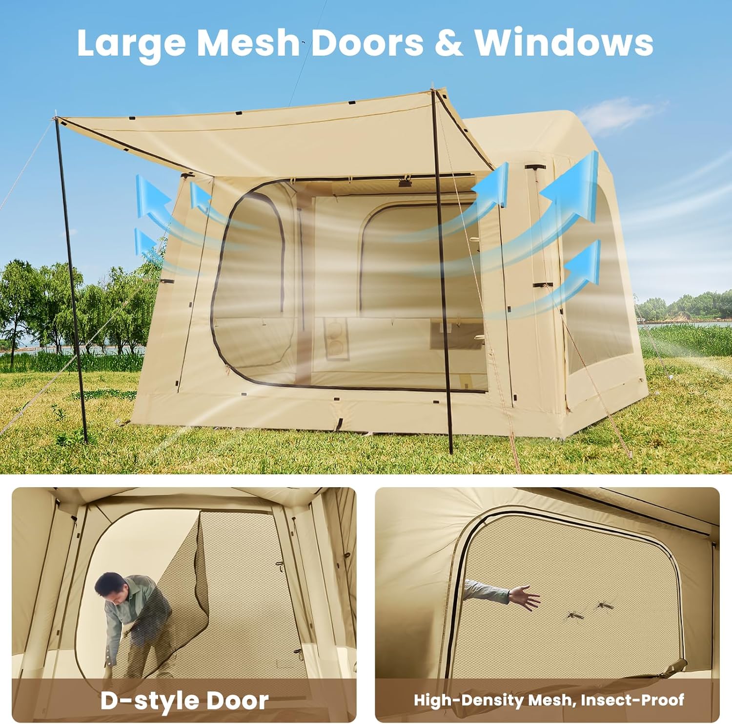 Esazn Truck Tent Polyester 6 -Person Screen tent