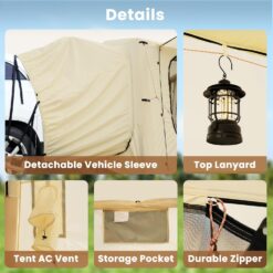 Esazn Truck Tent Polyester 6 -Person Screen tent
