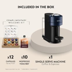 Nespresso Vertuo Next Coffee and Espresso Maker by Breville, Navy
