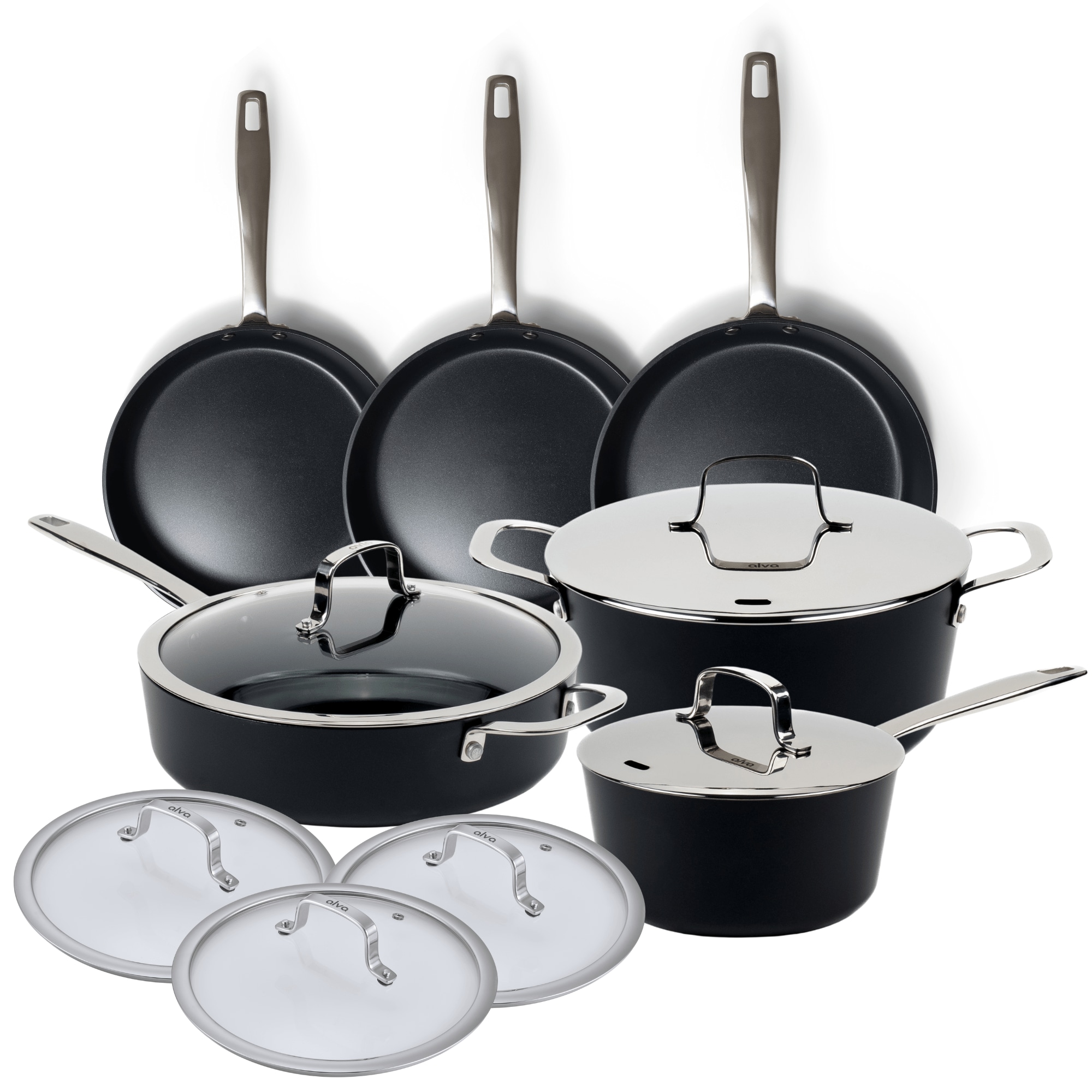 alva Maestro 12-Piece Nonstick Cookware Set