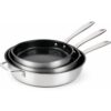 alva Maestro 5-Ply Stainless Steel Nonstick Frying Pan 3-Piece Set (8-in 9.5-in 11-in)
