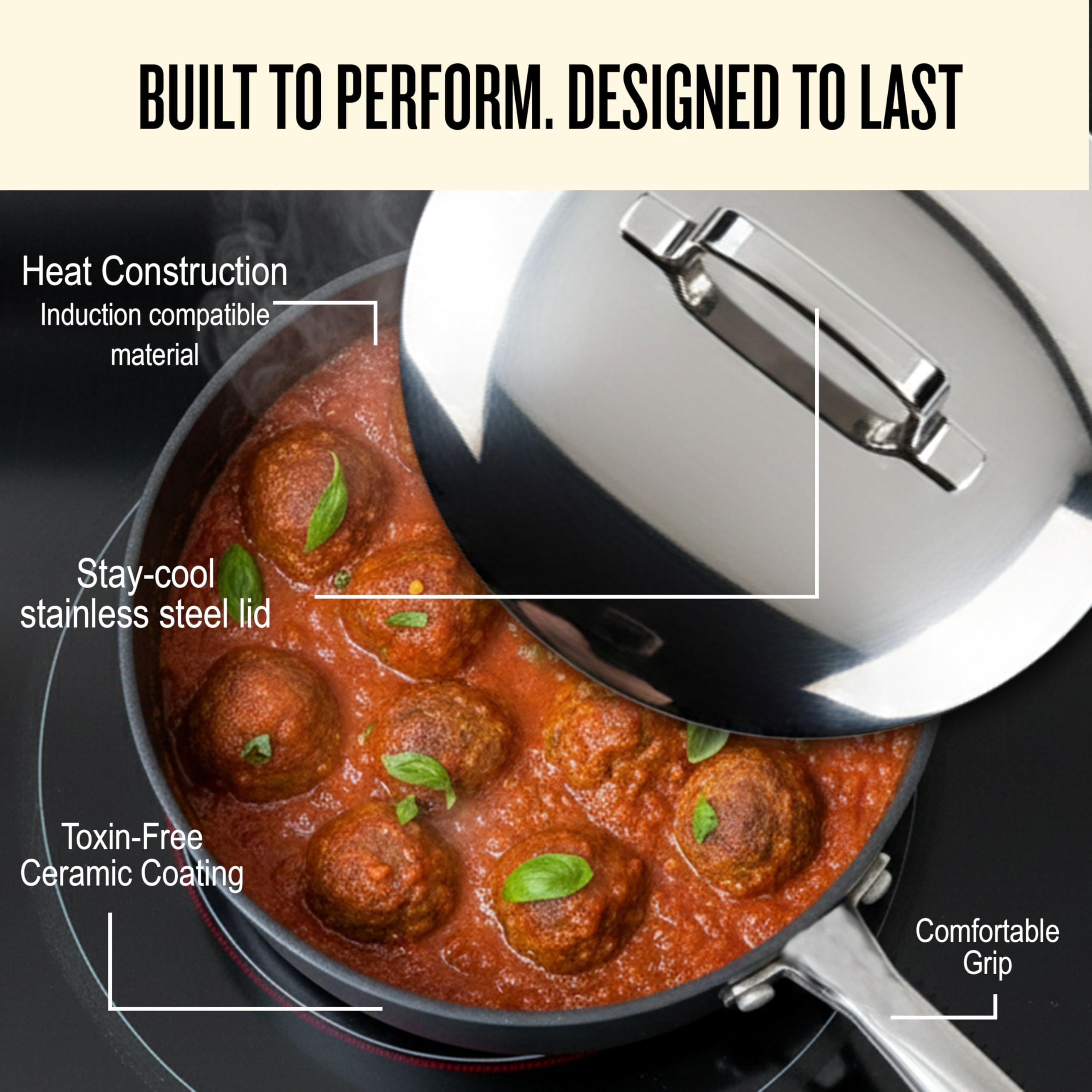 alva Maestro 7-Piece Non-stick Ceramic Cookware Set