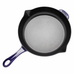 STAUB Cast Iron 10-inch Fry Pan - Dark Blue