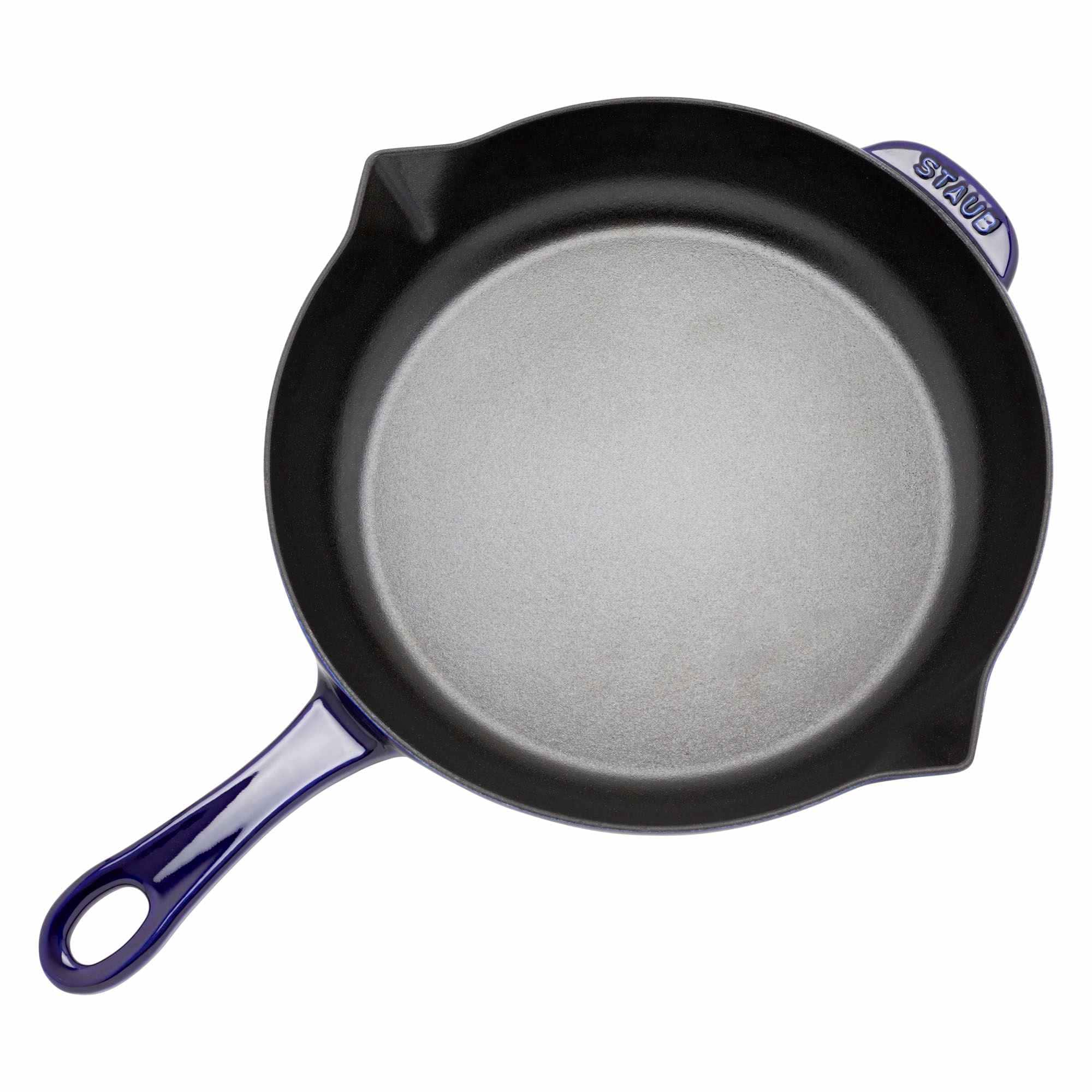 STAUB Cast Iron 10-inch Fry Pan - Dark Blue
