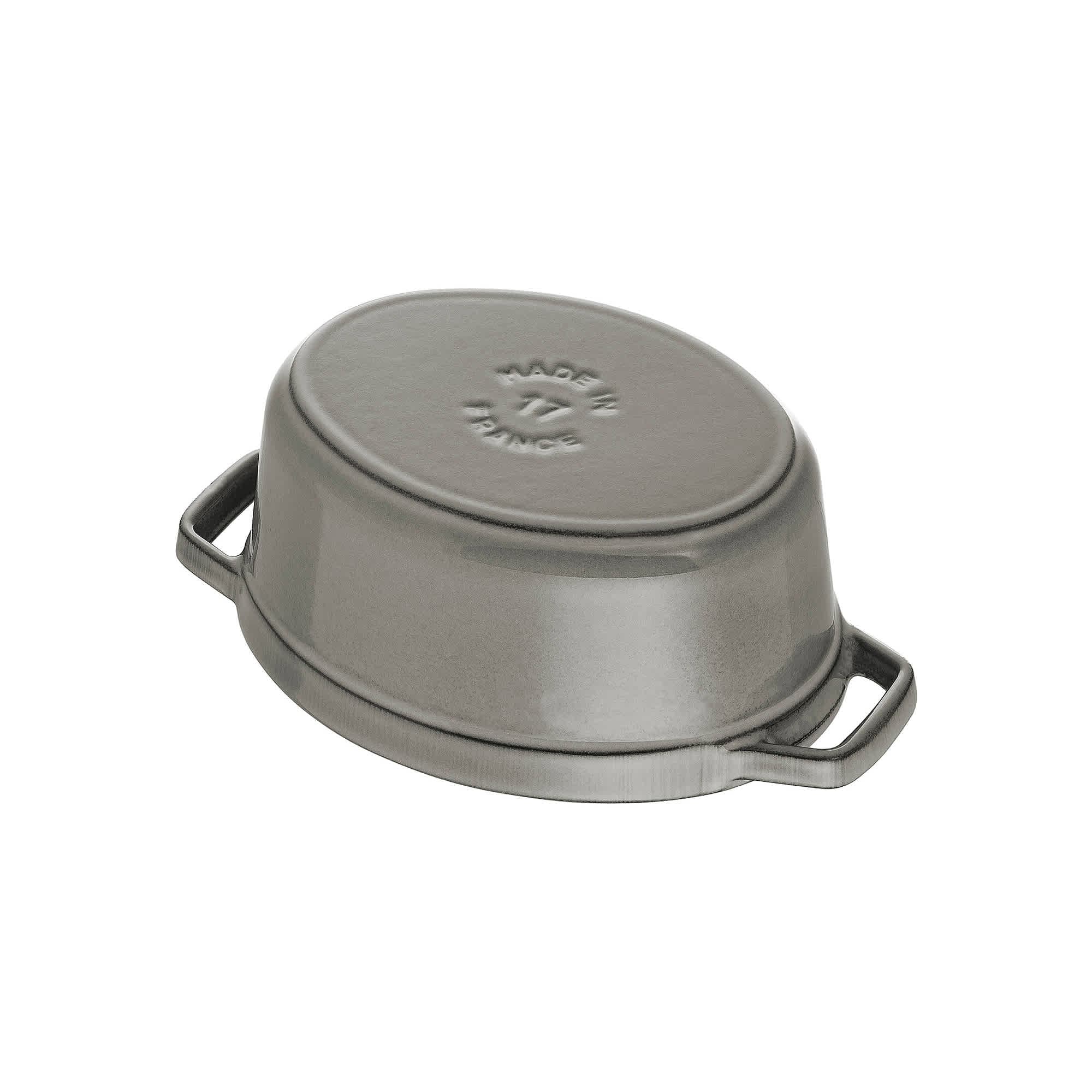 STAUB Cast Iron 1-qt Pig Cocotte - Graphite Grey