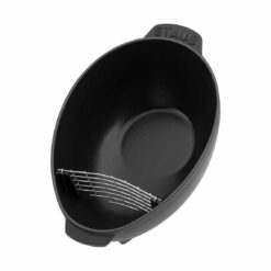 STAUB Cast Iron 2-qt Mussel Pot - Matte Black