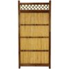 Red Lantern 6-ft x 3-ft Bamboo Fence Panel