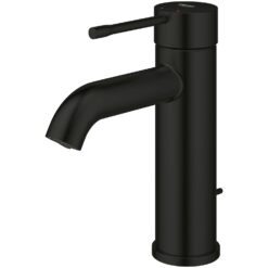 GROHE Essence Starlight Chrome Single Hole 1-Handle WaterSense Bathroom Sink Faucet with Drain