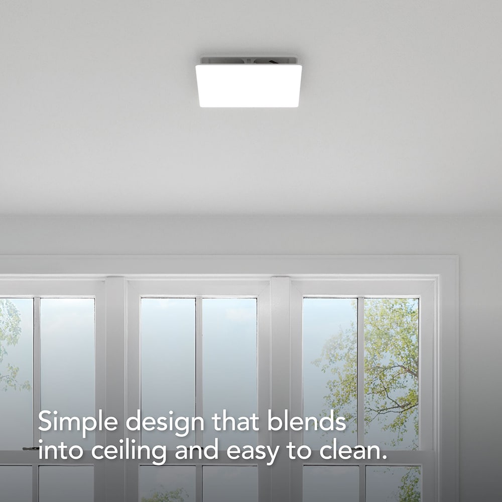 Broan Evolve 0.6-Sone 150-CFM White Bathroom Fan (ENERGY STAR Certified)