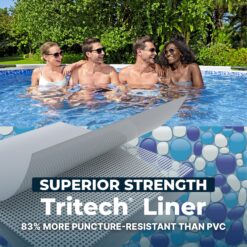 Bestway Steel Pro MAX 15ft x 42 in Round Above Ground Swimming Pool with Pump and Cover