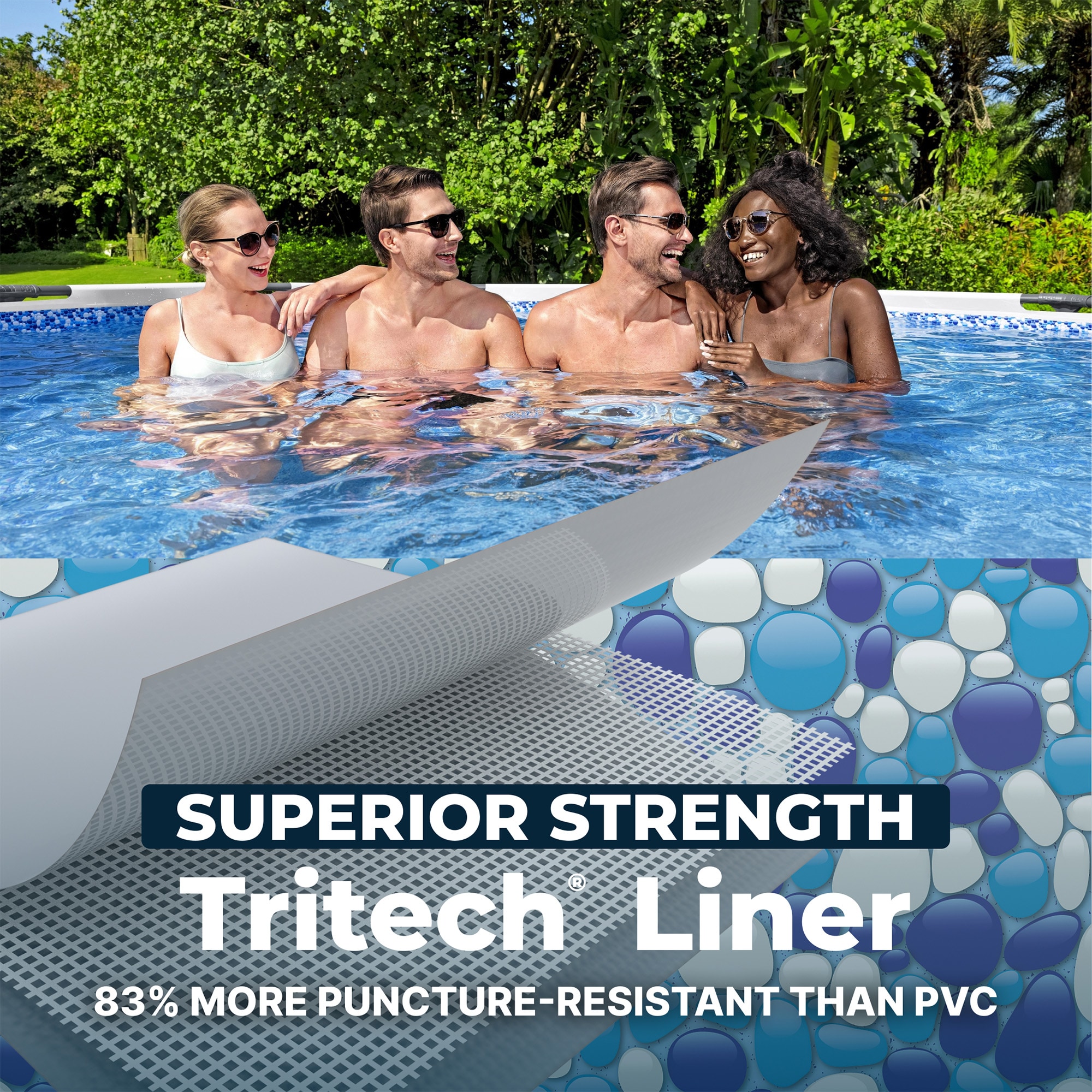 Bestway Steel Pro MAX 15ft x 42 in Round Above Ground Swimming Pool with Pump and Cover